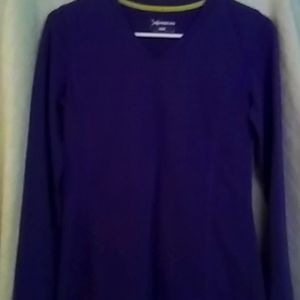 New sports sweater long sleeve.  Size small. Purple color. Never used.